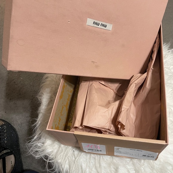 Authentic Miu Miu blue glitter studded women sneakers size 40 - Picture 6 of 6